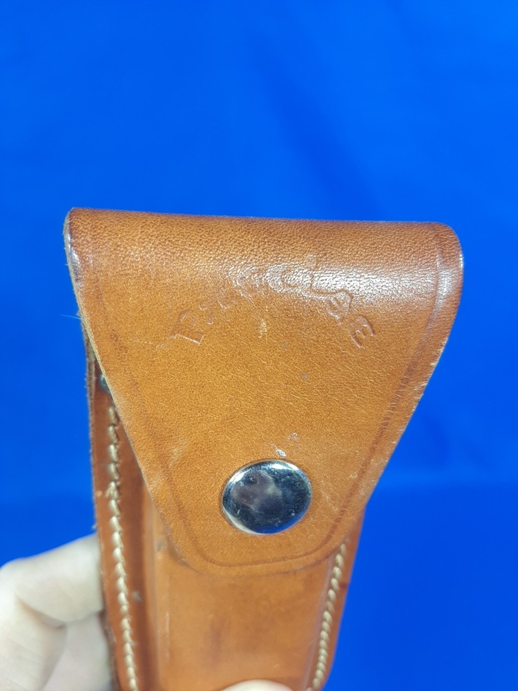 Vintage PRECISE Brown Leather Knife Sheath 89808