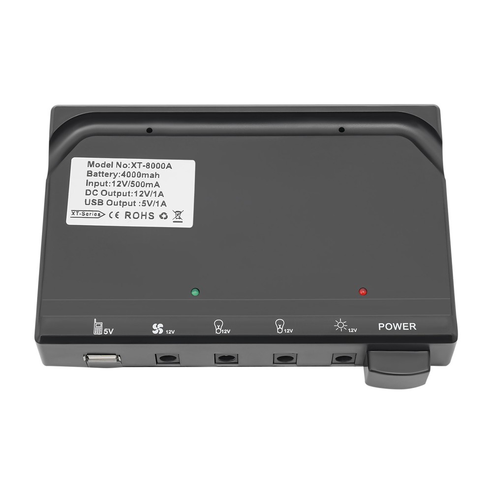 12 Volt Outdoor multi-purpose Solar Panel Kit Lighting System with 3×Bulbs & Fan