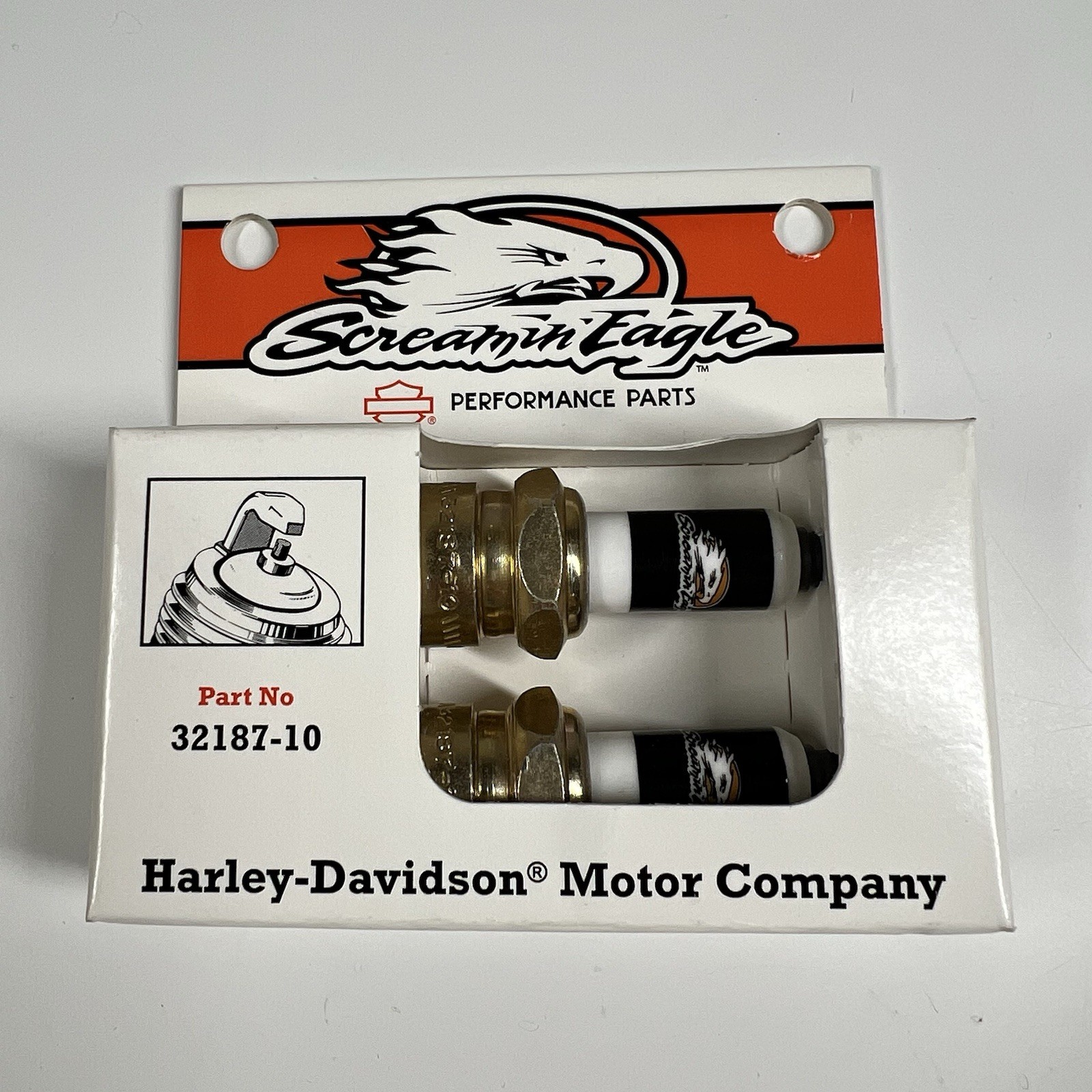 Harley Davidson Screamin Eagle Performance Spark Plugs Pair OEM Genuine 32187-10