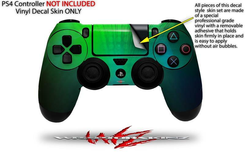 Skin for Sony PS4 Controller Bent Light Greenish