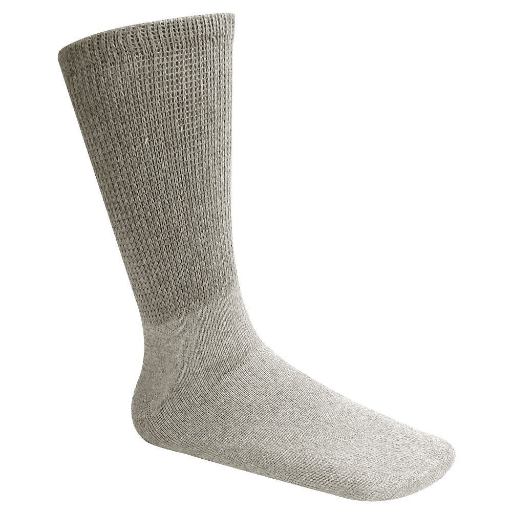 12 Pairs Men's Circulatory Diabetic Crew Socks Health Cotton 9-11 10-13 13-15