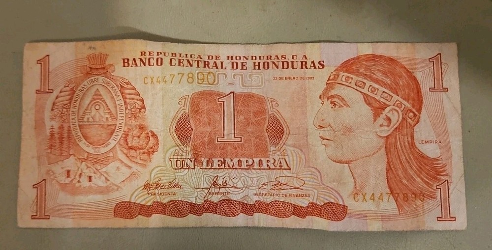 2003 Honduras 1 Lempira Note