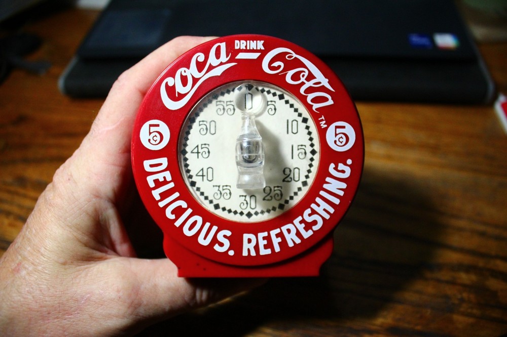 Coca-Cola branded kitchen timer Retro look