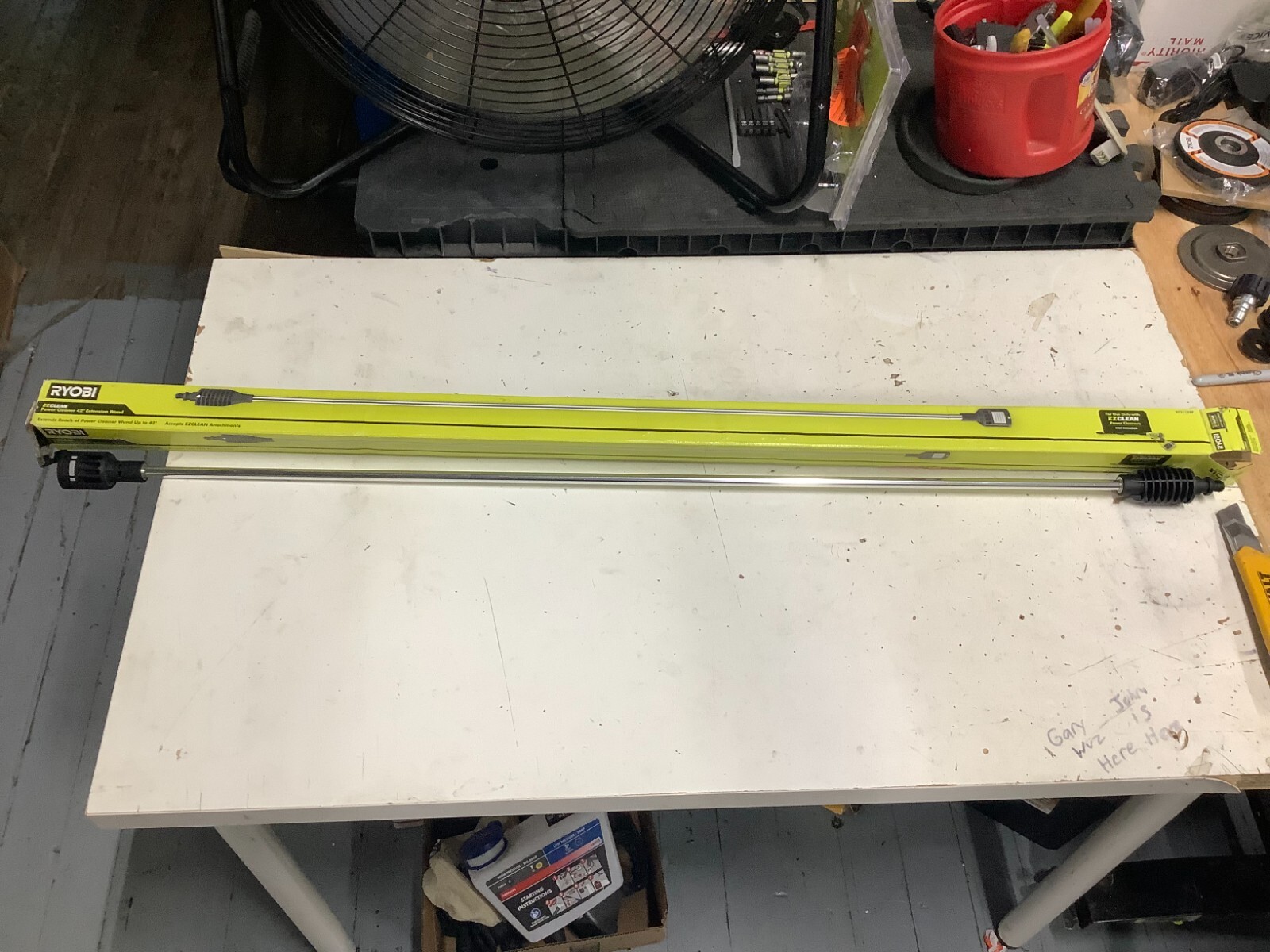 RYOBI RY3112EP EZClean Power Cleaner 42 in. Extension Pole