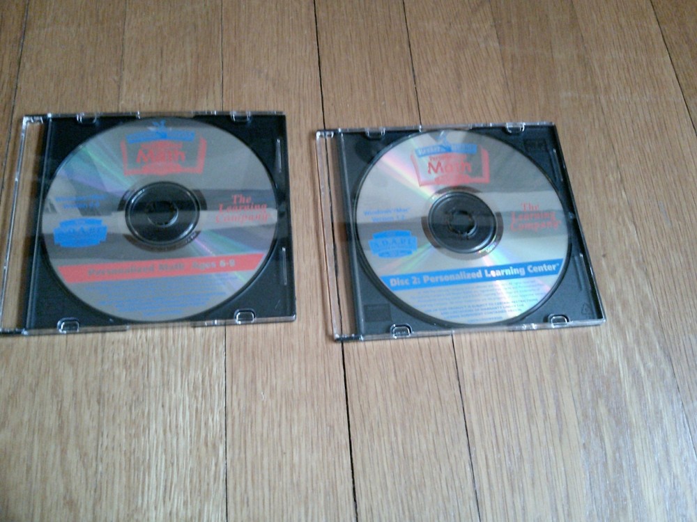 Reader Rabbit Personalized Math Ages 6-9 The Learning Company 2 discs