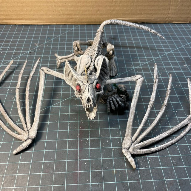 Handpainted Dragon Bone Diorama with Removable Base