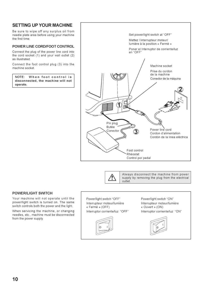 SINGER ONE Sewing Machine User Manual Operation Guide