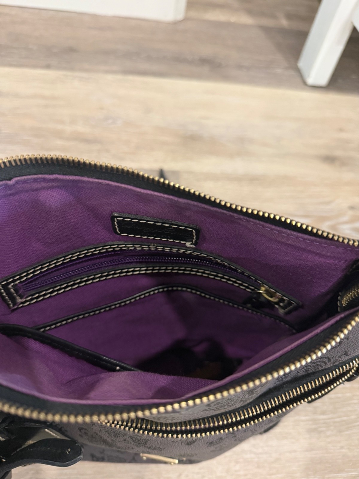 Dooney & Bourke Disney Haunted Mansion Wallpaper Crossbody Bag