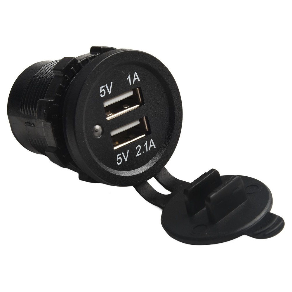 Dual USB Socket 10A With Accessories 20A 3.1A 37*43*29mm 5V Bag Packaging