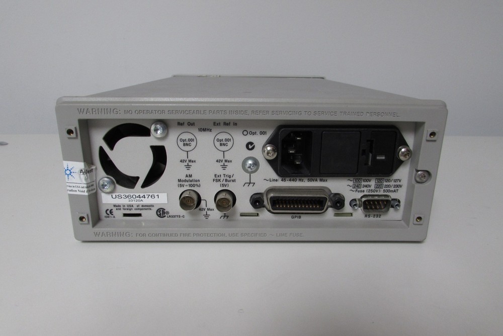 Agilent 33120A Function/Arbitrary Waveform Generator, 15 MHz