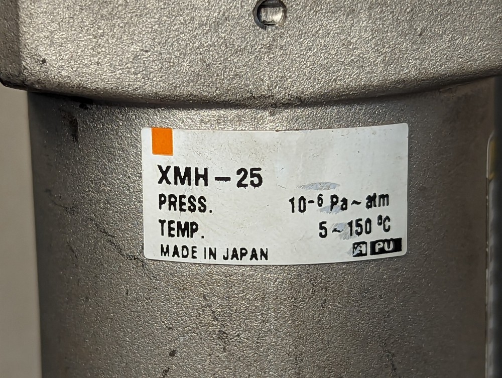 SMC XMH-25 ANGLE VALVE, INLINE, HIGH VACUUM, SS, Working Pull [A3B4]