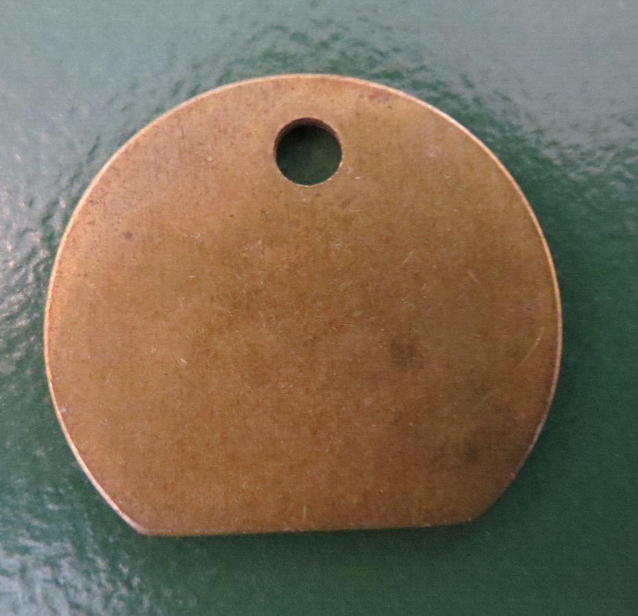 HATFIELD Colliery Pit Check / Tally - marked HATFIELD 2204