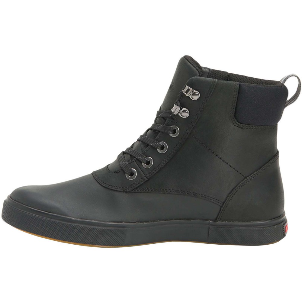 XTRATUF BLACK LEATHER ANKLE DECK