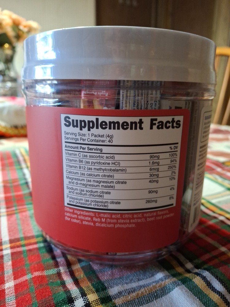 Nutricost Electrolyte Complex Drink Mix Powder (Fruit Punch) 120 Servings