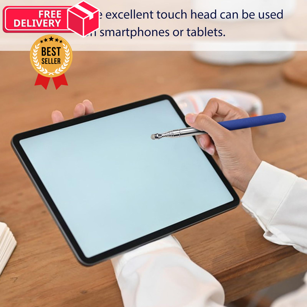 Retractable Teacher Pointer 𝟑𝟗.𝟓'', Stick with 𝗦𝘁𝘆𝗹𝘂𝘀 Blue