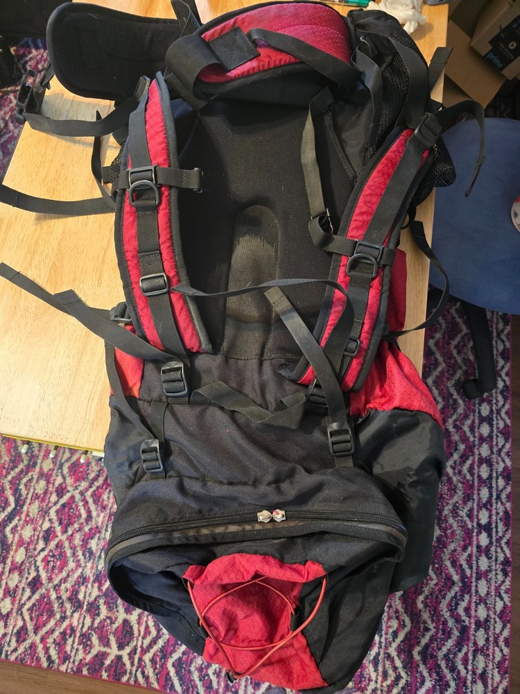 Eddie Bauer Trail Backpack Red and Black