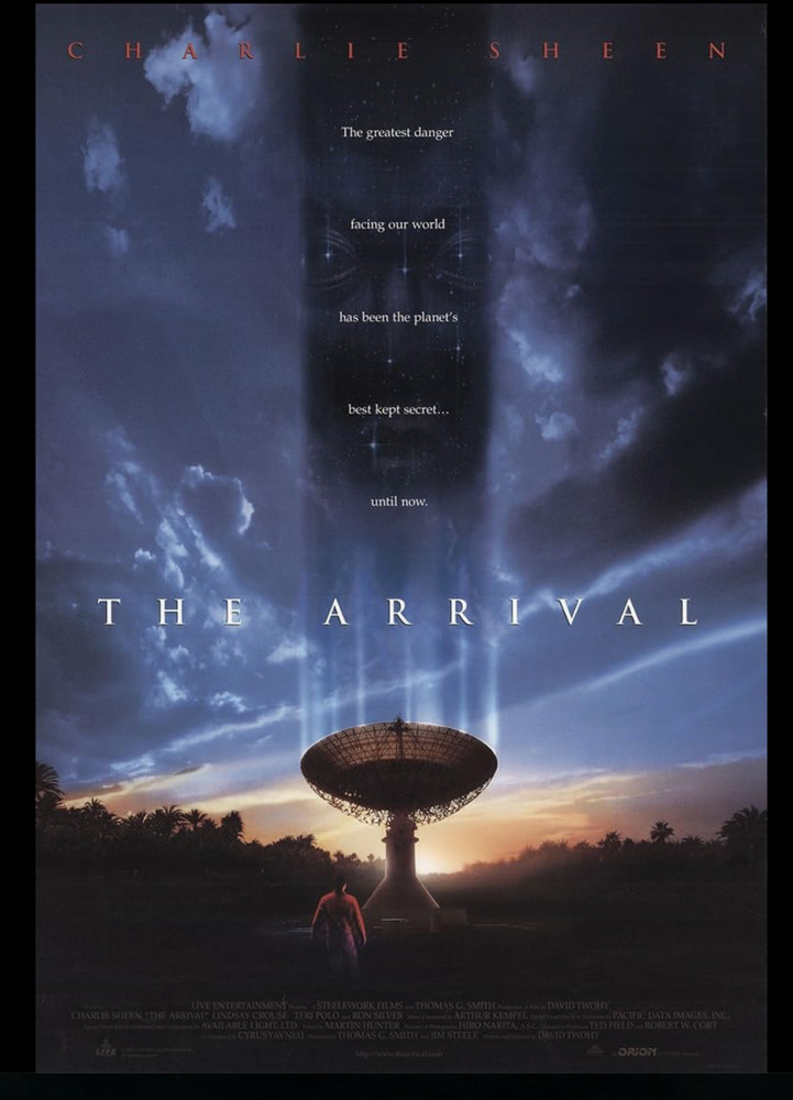 THE ARRIVAL (1996) David Twohy / Charlie Sheen Sci-Fi / Prod. Co. Script +Notes!