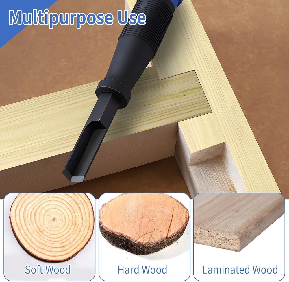 Corner Chisel, 90° Square Mortise Chisel 8mm 12mm Hinge Recess 8mm,