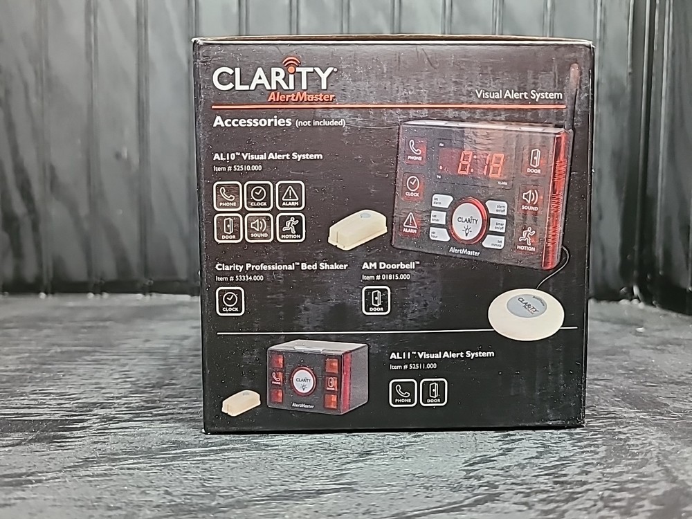 Clarity AlertMaster Visual Alert AL10 Base System AL12 Remote Receiver