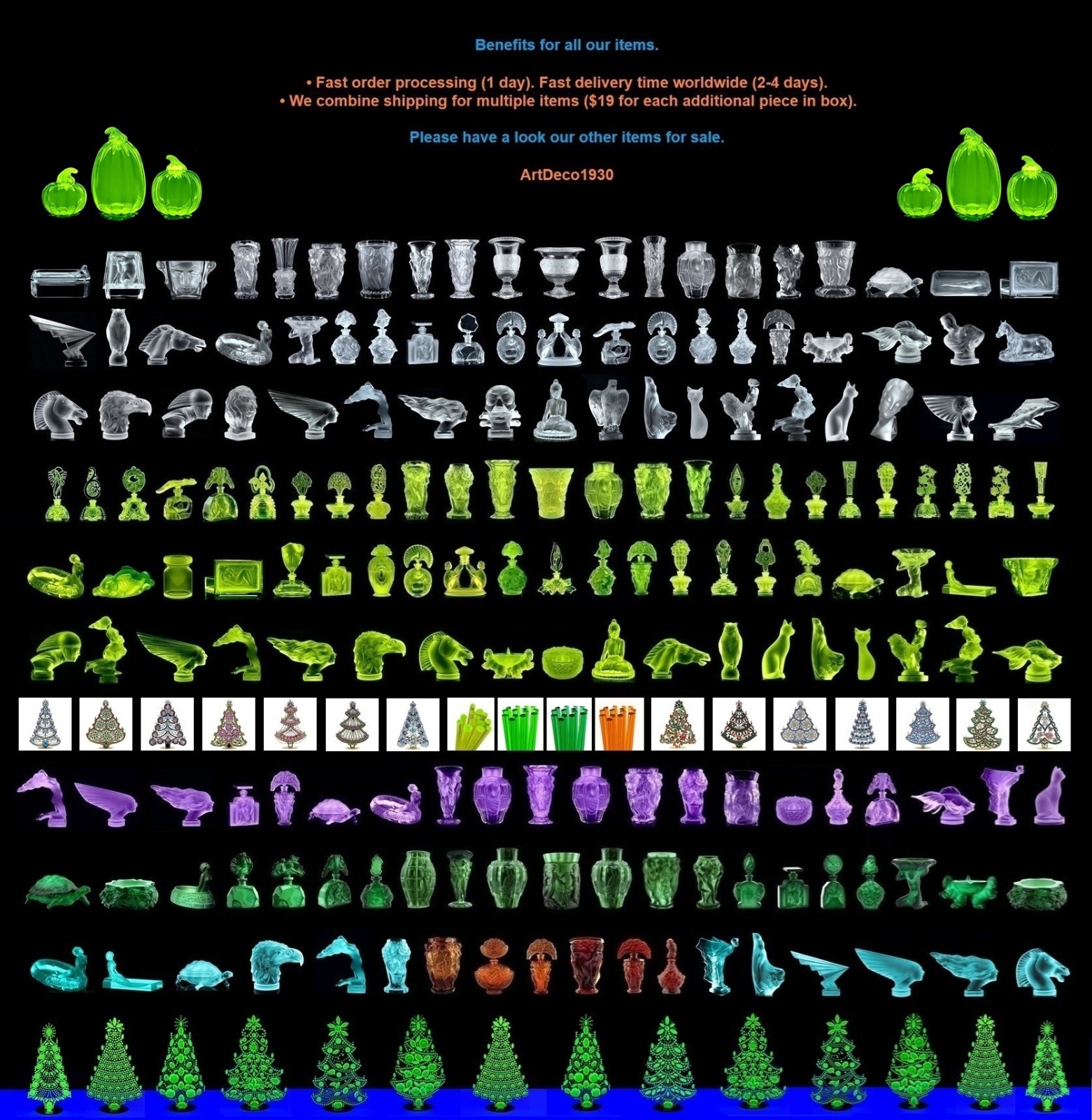 Art Deco Rare Green Uranium Glass ' Beautiful Girl ' Sculpture 1930' H.Hoffmann