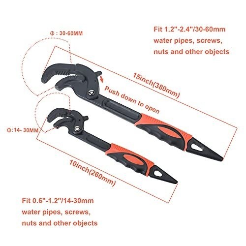 4 Pcs Wrench Adjustable Quick Multi-function Self-Adjusting Spanner