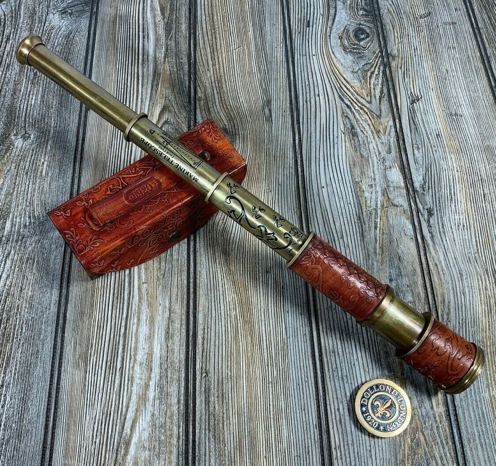 Nautical Solid Brass Spyglass Telescope Gift