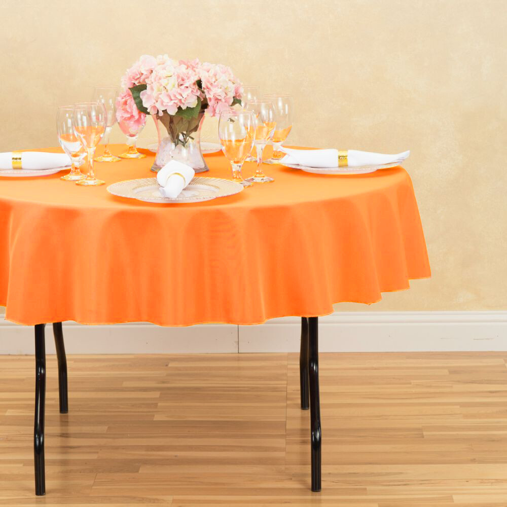 LinenTablecloth 70 in. Round Polyester Tablecloths, 30 Colors! Event & Wedding