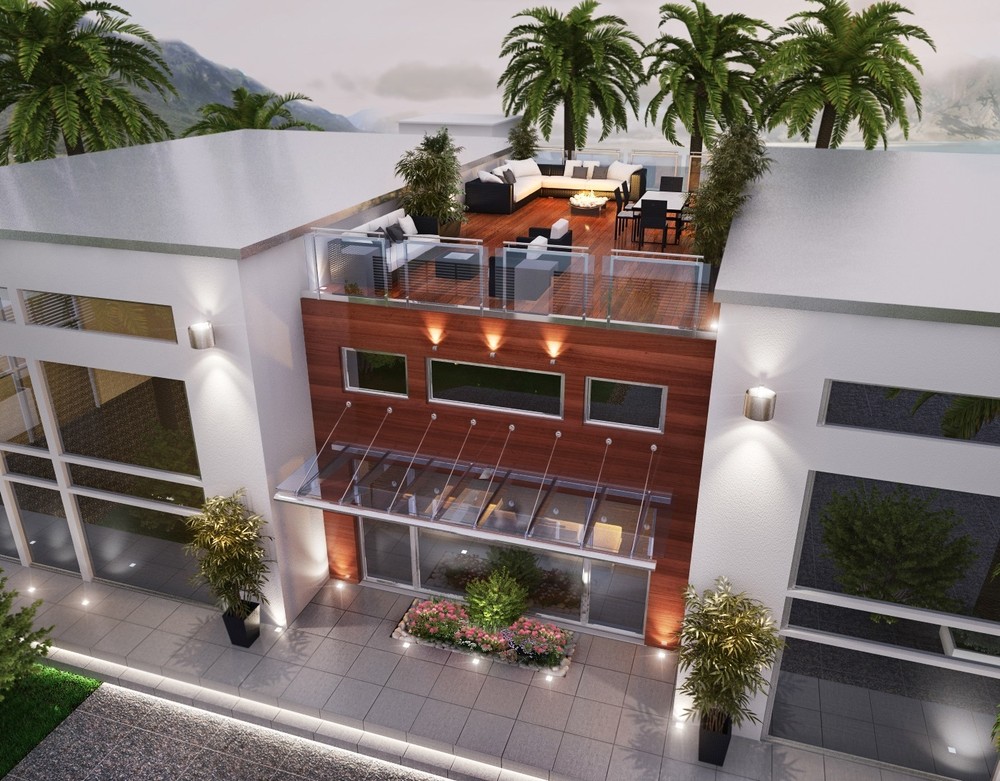  Tiny Modern House  plan( 600 spf)   with Main House Options. 