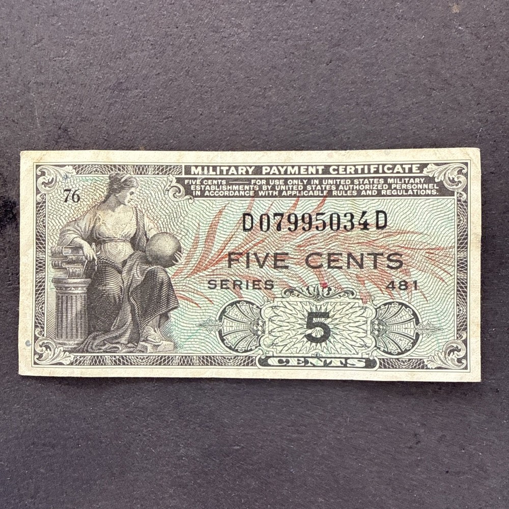 5¢ Military Payment Certificate