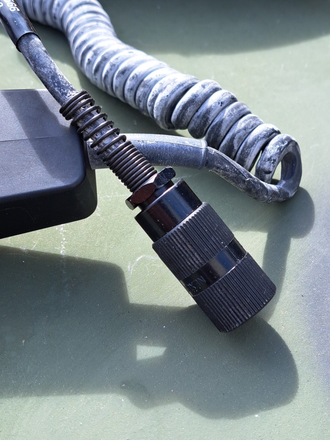 NOS Vintage M80/U Dynamic Radio Microphone Handset ARMY NAVY Old Style Plug M80