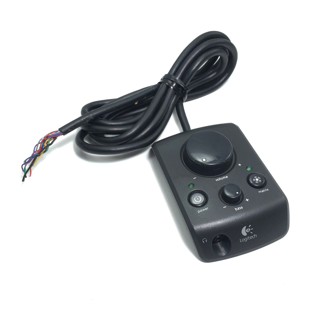 Logitech X-540 5.1 Speakers MAIN VOLUME CONTROL KNOB DIAL PANEL POD ONLY off Sub