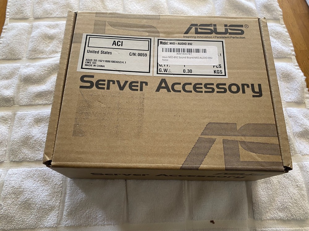 ASUS Mio Audio 892 Server Workstation Audio PCI Card
