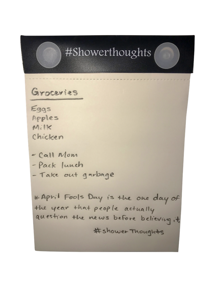 Waterproof Notepad - Shower Notepad with Pencil for Taking Notes in the Shower