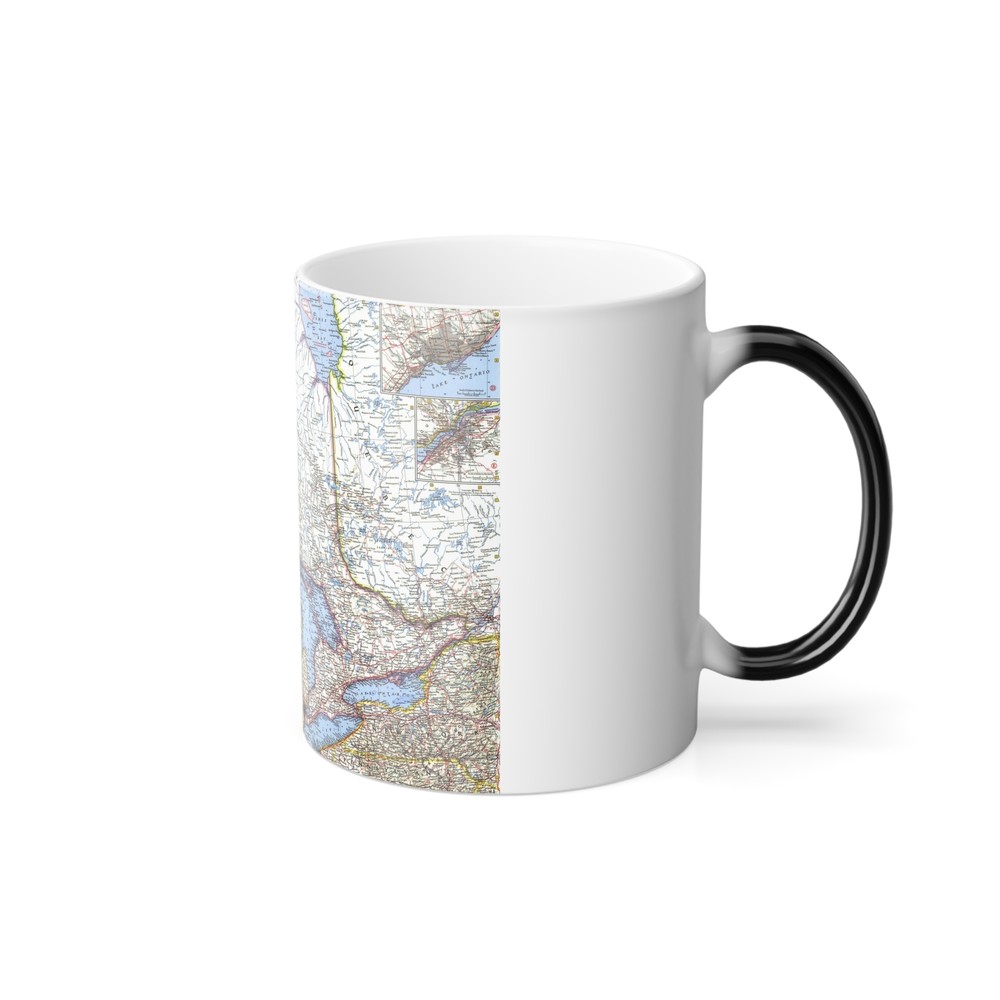 Canada - Central (1963) (Map) Color Changing Mug 11oz
