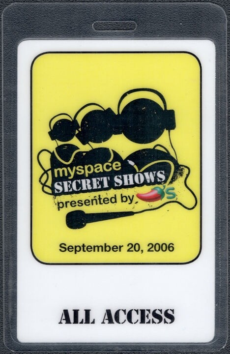 Pitbull Backstage Pass - 2006 Laminated Myspace Pass