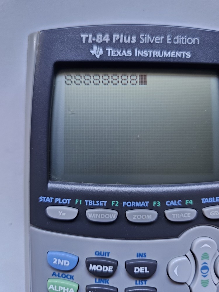 Texas Instruments TI-84 Plus Silver Edition Graphing Calculator Tested & Works