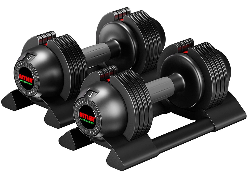 Adjustable Dumbbell Set 22lbs pair adjustable dumbbell- Perfect for Strength ...