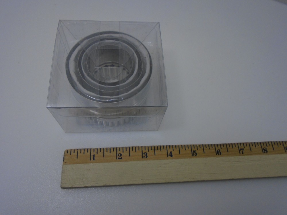 Ateco (5) Double Sided Round Cutters Graduated Sizes Fluted & Plain Edges 14410