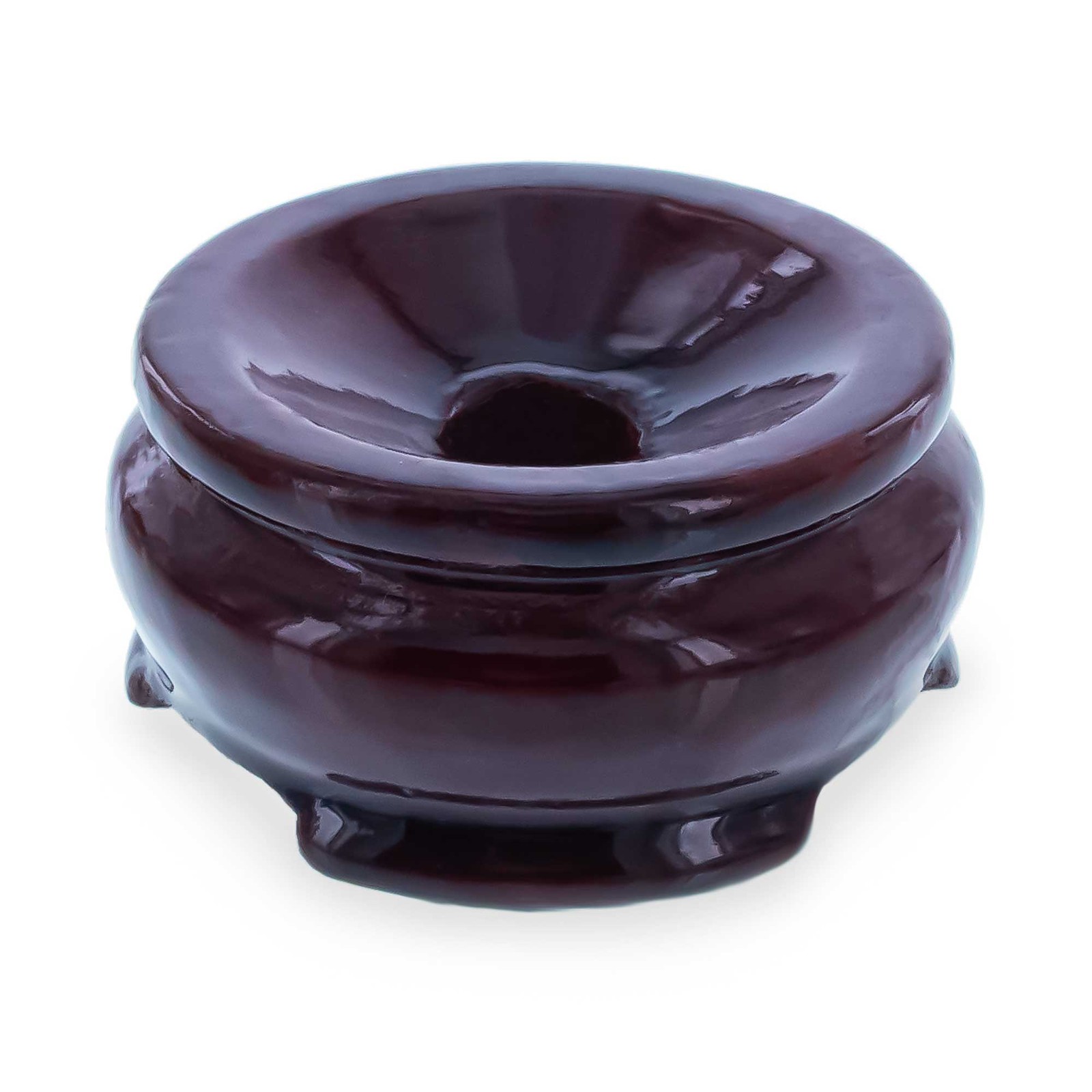 Mahogany Wood Egg Stand Holder Display 0.9 Inches