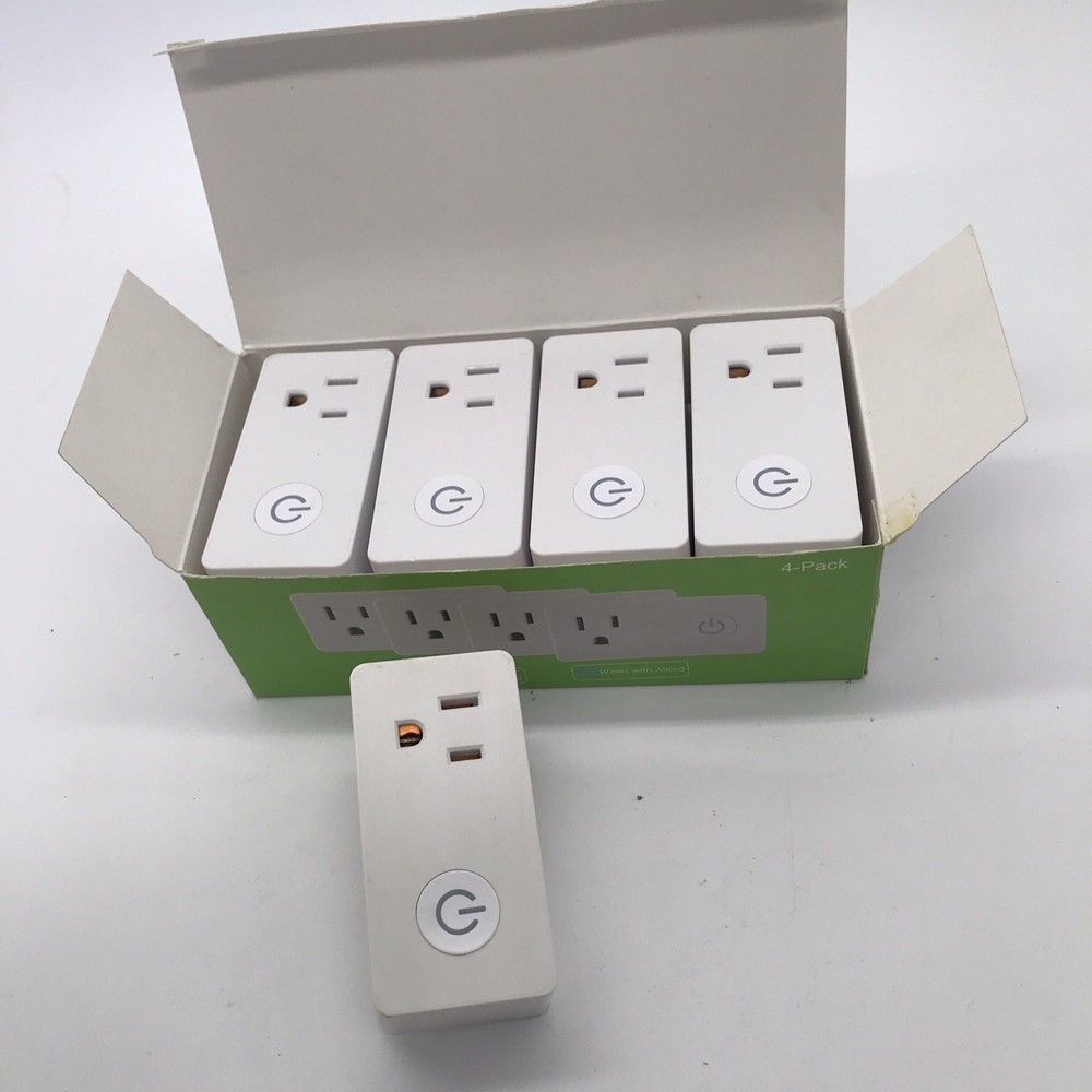 BN-LINK WiFi Smart Plug 4-Pack Alexa Google Assistant Timer Remote Control