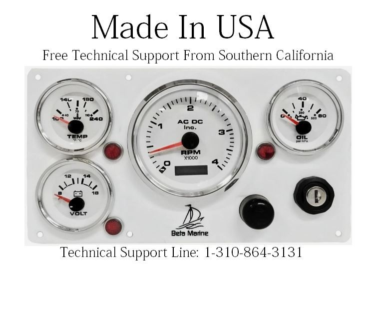 Beta  Marine Engine Instrument Panel