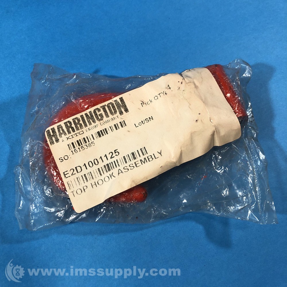 Harrington E2D1001125 Top Hook Assembly FNFP