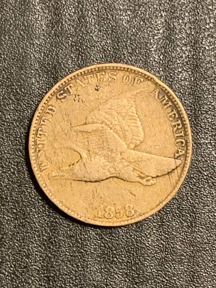 1858 Philadelphia Mint Small Cent Flying Eagle lot #1658