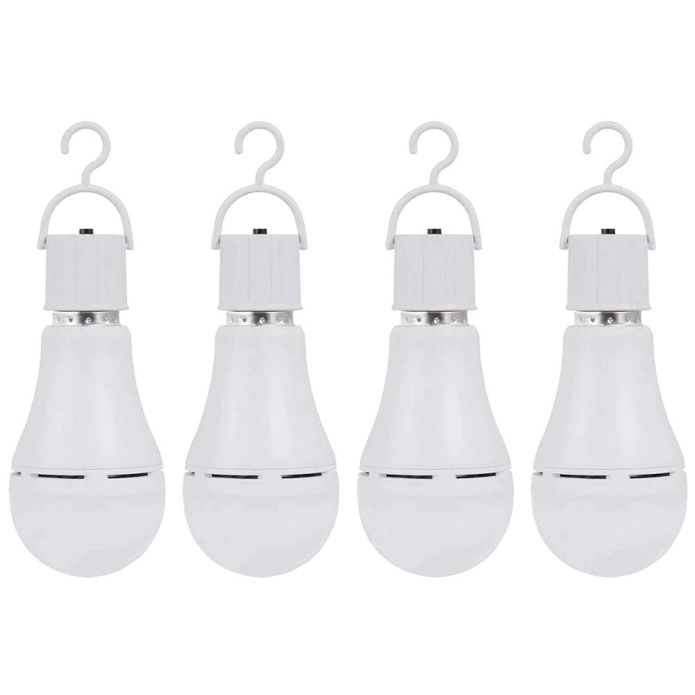 4 Pack Rechargeable LED Emergency Bulb 4-6 Hours for Power Failure F2