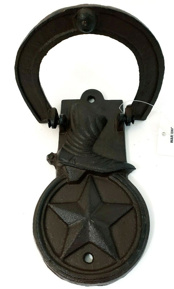 Cast Iron Horseshoe and Boot Star Door Knocker NWT