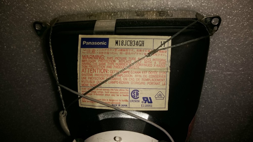 Panasonic M18JCB34GH CRT for HP-54600A