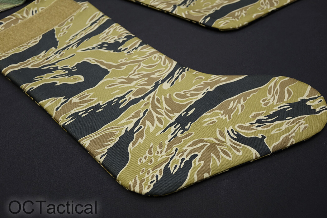 Vietnam Gold Tiger Stripe Camouflage Christmas Stocking