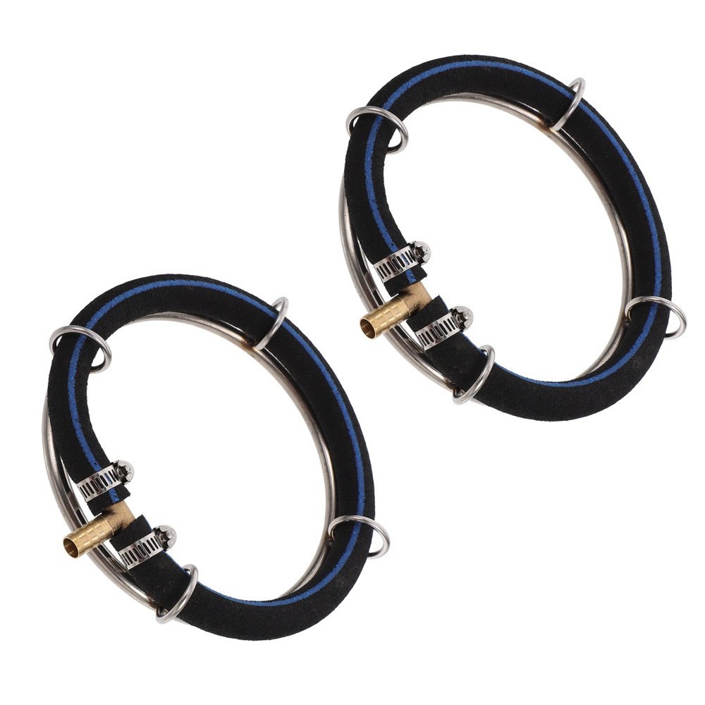 2 Pcs Fish Tank Bubbler Aquarium Air Diffuser Water Circulation Ring