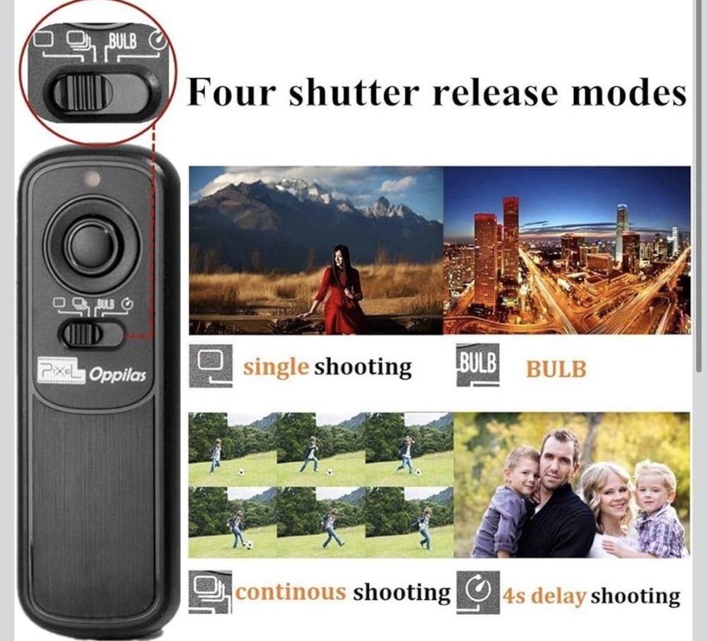 Pixel 2.4G Wireless Remote Control DC2 Remote Shutter Release Compatible with