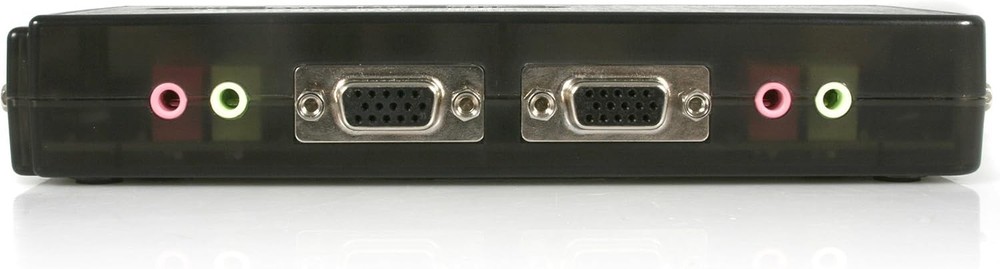 ✨StarTech.com 4 Port USB KVM Switch Kit with Cables and Audio Black